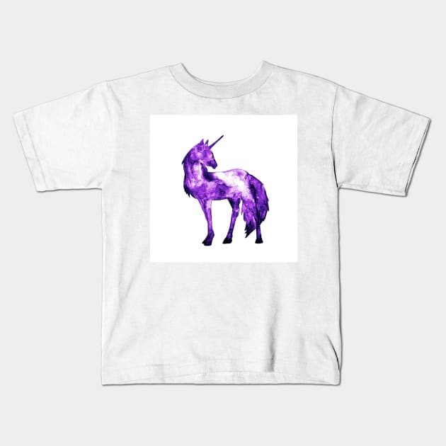 Neon unicorn Kids T-Shirt by Luba_Ost